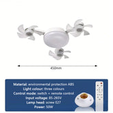 E27 Screw-in Remote Control Fan Three Gears Dimming